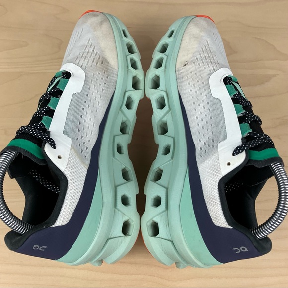 On Cloud Women’s Size 8.5 Cloudmonster White Multi Athletic Running Shoes - Picture 6 of 11